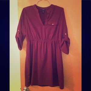 Rue 21 dress. Maroon. Size XL. Fits like L